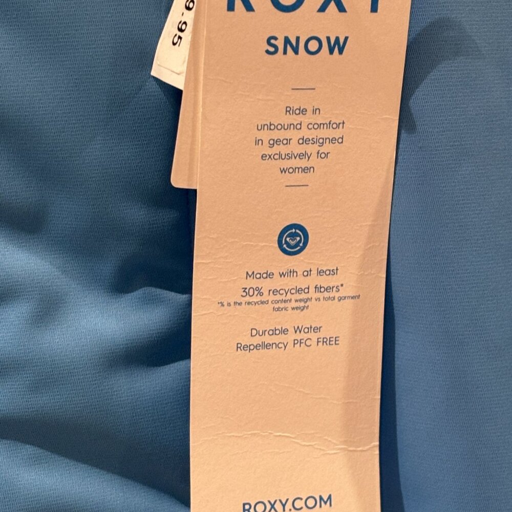 NWT Women's Roxy Jetty Block Azure Blue Clouds Snowboard Jacket Large - Picture 12 of 15